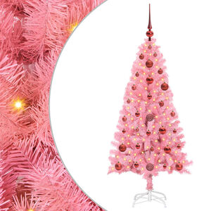 vidaXL Kalėdų eglutė Rožinė 120 cm PVC