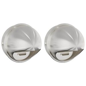 vidaXL Oro ventiliacijos dangčiai 2 vnt. Sidabrinė 200 mm