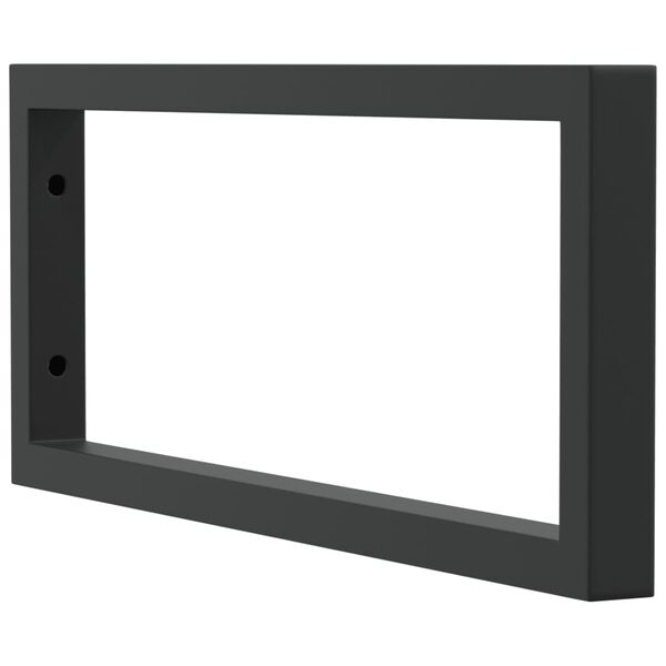 vidaXL Lentynų laikikliai praustuvui, 2vnt., juodos, plienas