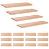 vidaXL Laiptų pakopos 16 vnt. 90 x 30 x 2 cm Natūrali