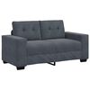vidaXL Dvivietė sofa, tamsiai pilka, 160x77x82 cm, aksomas