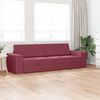 vidaXL Sofa lova 200cm Vyno raudona audinys