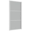 vidaXL Vidaus durys, baltos, 102,5x201,5cm, matinis stiklas/aliuminis