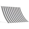vidaXL Pavėsinė Antracito ir baltos 200 x 150 cm