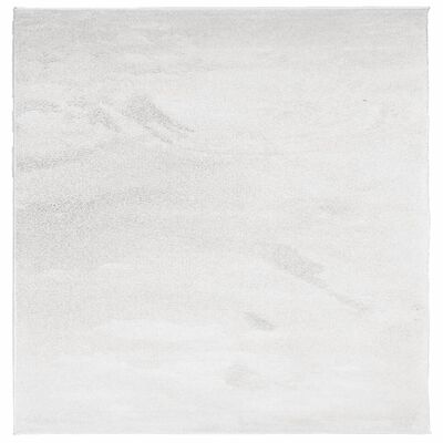 vidaXL Kilimas OVIEDO, pilkos spalvos, 200x200cm, trumpi šereliai