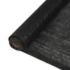 vidaXL Privatumo suteikiantis tinklelis, juodas, 1,5x25 m, HDPE