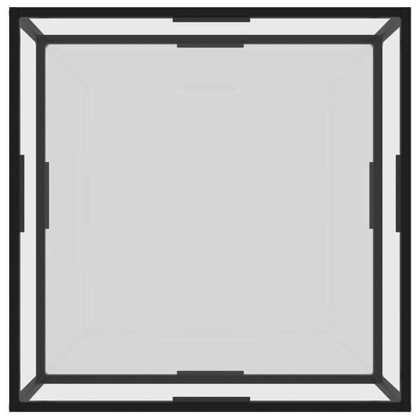 vidaXL Kavos staliukas, skaidrus, 80x80x35cm, grūdintas stiklas