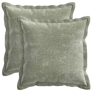 vidaXL Pagalvėlės užvalkalas 2 vnt. HOUTEN Žalia 30 x 30 cm