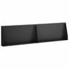 vidaXL Sienelė 2 vnt. 80 x 12 x 30 cm Plienas Juoda