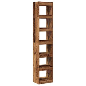 vidaXL knygų spinta/kambario pertvara Old Wood 40x30x198 cm