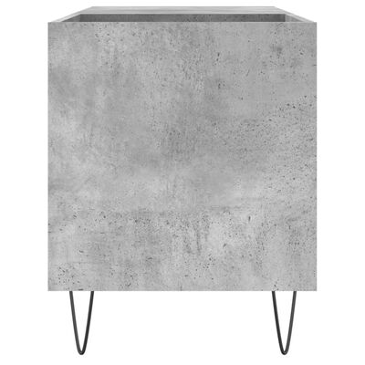vidaXL Vinilinių plokštelių spintelė, betono, 85x38x48cm, mediena
