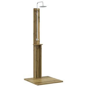 vidaXL Lauko du&scaron;as 206 cm Natūrali