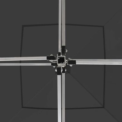 vidaXL Išskleidžiama palapinė su sienomis, antracito, 2x2m, aliuminis