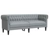 vidaXL Sofa &Scaron;viesiai pilka 201,5 x 74,5 x 74,5 cm Poliesteris