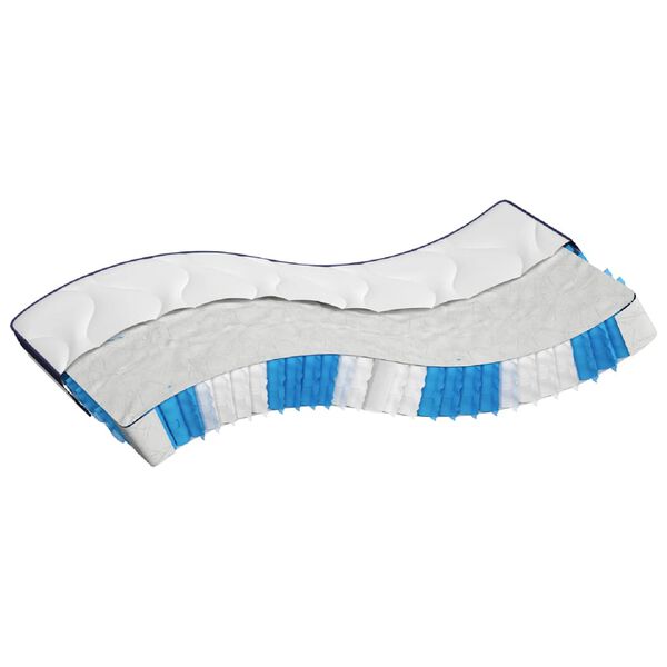 vidaXL Kišeninių spyruoklių čiužinys, 120x200cm, vidutinis/kietas