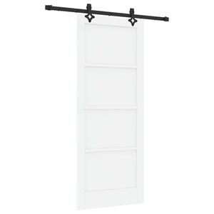 vidaXL Slankios durys ORKDAL 83 x 202 cm Pu&scaron;ies medienos masyvas Balta