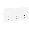 vidaXL Prikabinamas paltas Balta 40 x 10,5 x 18 cm Apdirbta mediena