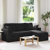 vidaXL Sofa Juoda 198 x 134 x 80 cm Aksomas