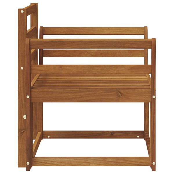 vidaXL Lauko sofa Kietos akacijos mediena Natūrali