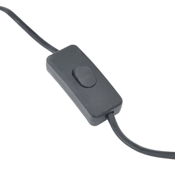 vidaXL Pastatomas &scaron;viestuvas, juodos spalvos, gluosnis, 72cm, E27