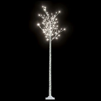 vidaXL Kalėdinis medis, 2,2m, su 200 šaltų baltų LED lempučių