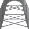 vidaXL Aukštas sodo lovelis, pilkas, 296x80x68cm, cinkuotas plienas