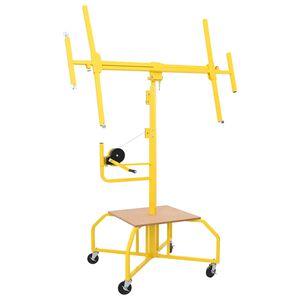 vidaXL Gipso plok&scaron;čių keltuvas Geltona 300 x 107 x 330 cm Plienas