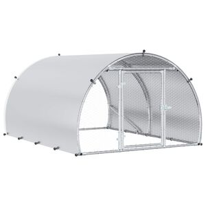vidaXL Vi&scaron;tų būdas Sidabrinė 200 x 150 x 100 cm Galvanizuotas plienas