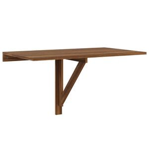 vidaXL Sulankstomas sieninis staliukas, rudas, 100x60x56cm, mediena
