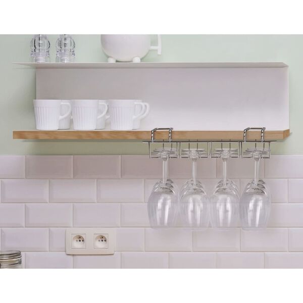 Excellent Houseware Vyno taurių laikiklis 12 taurių, metalas