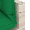 vidaXL Dvivietė sodo sofa i&scaron; palečių su pagalvėlėmis, pu&scaron;ies mediena
