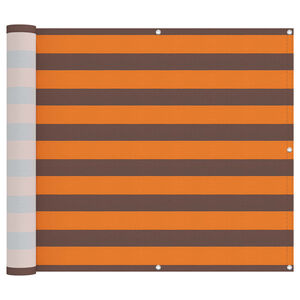 vidaXL Balkono Ekranas Oranžinė ir ruda 100 x 200 cm Oksfordo audinys