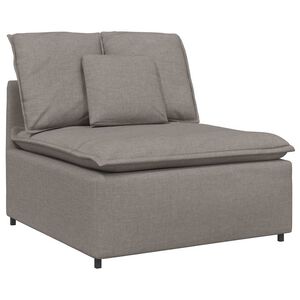 vidaXL Modulinė sofa su pagalvėlėmis, pilkai ruda, 100 cm