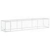 vidaXL Vi&scaron;tų kiemas Sidabrinė 500 x 100 x 100 cm Galvanizuotas plienas