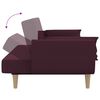 vidaXL Dvivietė sofa-lova su dvejomis pagalvėmis, violetinė, audinys