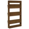 vidaXL Sieninis lovelis, 3 aukštų, medaus rudas, 60x18,5x110cm, pušis