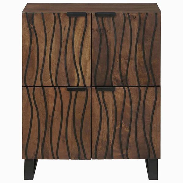 vidaXL Medijų saugojimo spintelės ir stelažai Ruda 60 x 33.5 x 75 cm