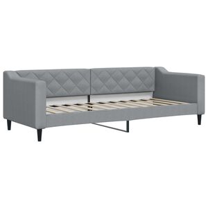 vidaXL Sofa, &scaron;viesiai pilkos spalvos, 80x200cm, audinys