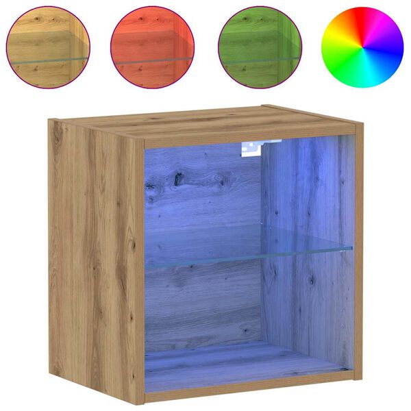 vidaXL Plūduriuojanti lentyna Ruda 40 x 28,5 x 40 cm Apdirbta mediena