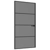 vidaXL Vidaus durys 102,5 x 201,5 cm Grūdintas stiklas ir aliuminis