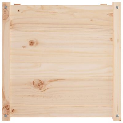 vidaXL Sodo loveliai, 2vnt., 60x60x60cm, pušies medienos masyvas