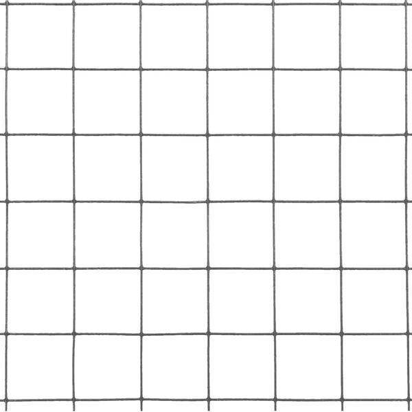 vidaXL Vielos tinklas viščiukų aptvarui su PVC danga, pilkas, 25x0,5m