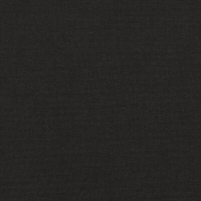 vidaXL Dvivietė sofa, juodos spalvos, 140cm, audinys