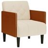 vidaXL Sofa-kėdė su porankiais, 55 cm, linas