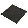 vidaXL Kilimas 20 pcs Juodas 50 x 50 cm Bitumas