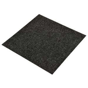 vidaXL Kilimas 20 pcs Juodas 50 x 50 cm Bitumas