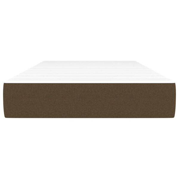 vidaXL Spyruoklinis čiužinys vaikams, tamsiai rudas, 80x160cm, audinys