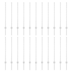 vidaXL Įmontuotas tvoros stulpas 22 vnt. Sidabrinė 140 cm