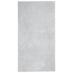 vidaXL Kilimas HUARTE, pilkas, 60x110cm, trumpi &scaron;ereliai