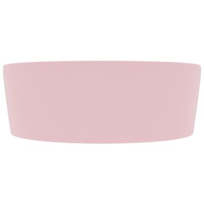 vidaXL Prabangus praustuvas, matinis rožinis, 36x13cm, keramika